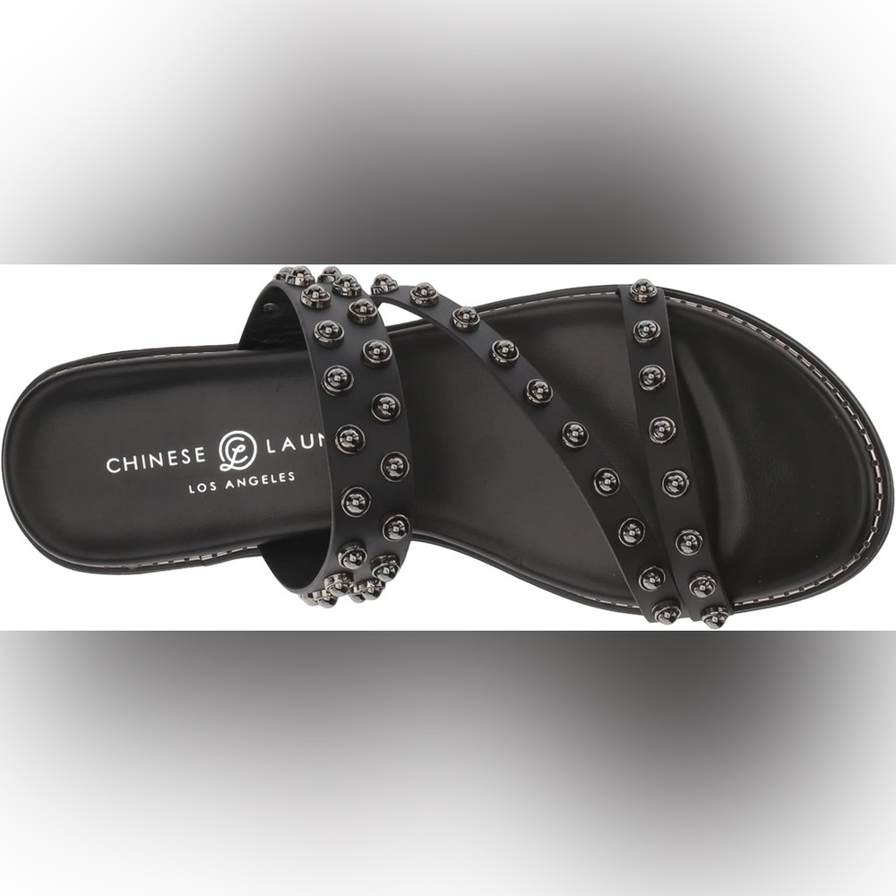 Chinese Laundry Women’s Black Studded Sandals Size 38 Size 7.5 - Picture 2 of 6